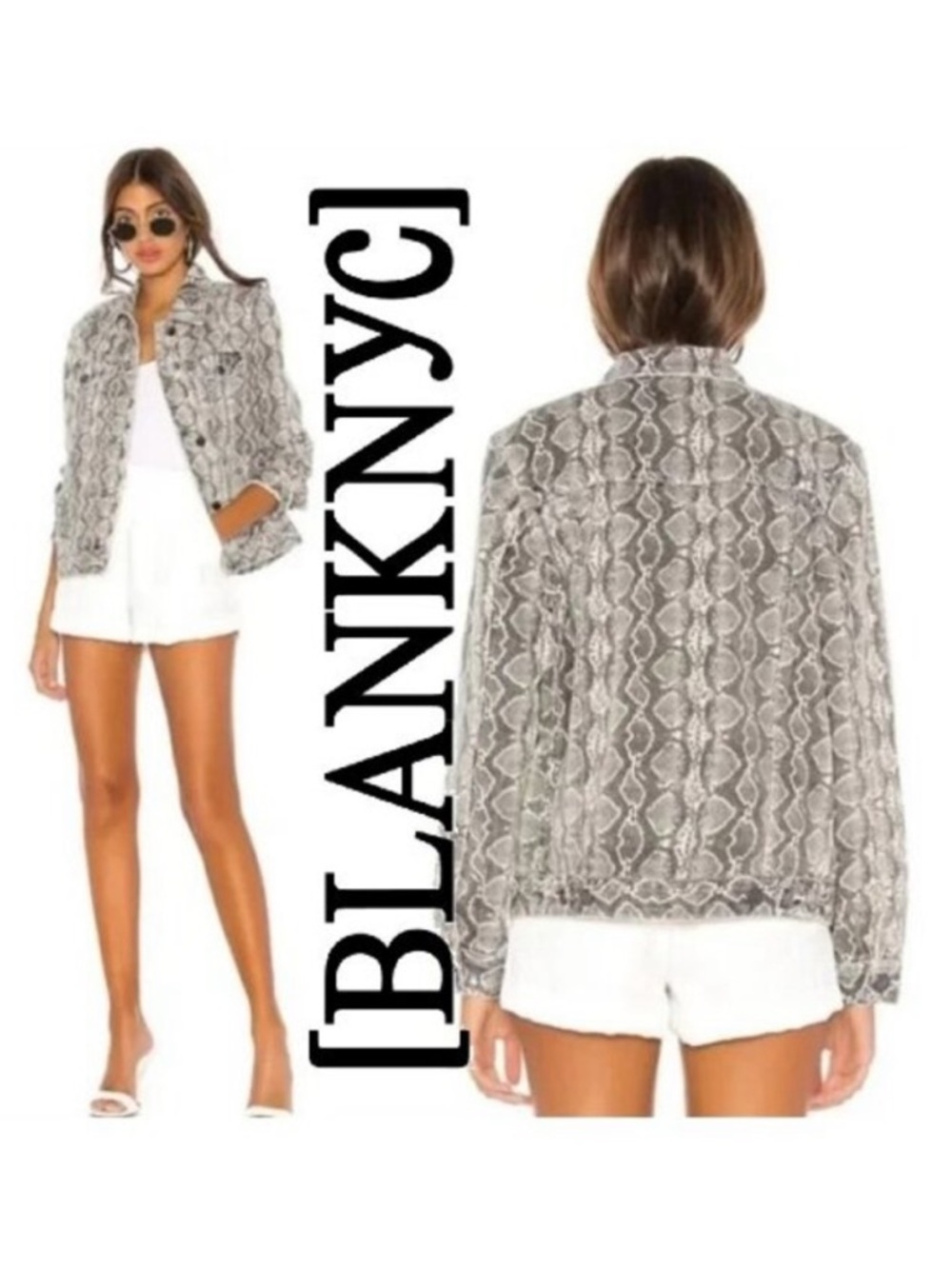NWT ~ BLANK NYC SNAKE PRINT JACKET sz M